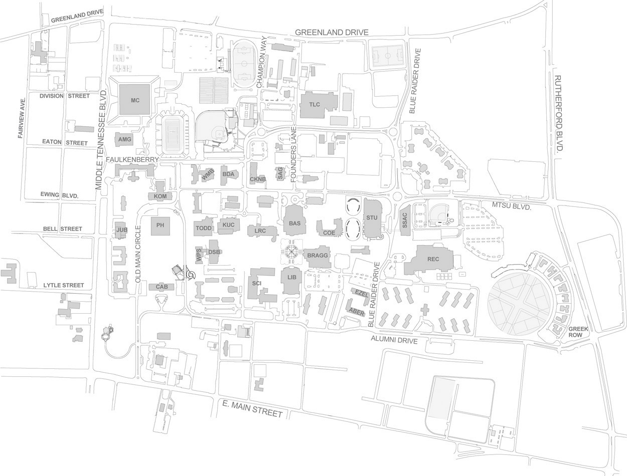 MTSU map