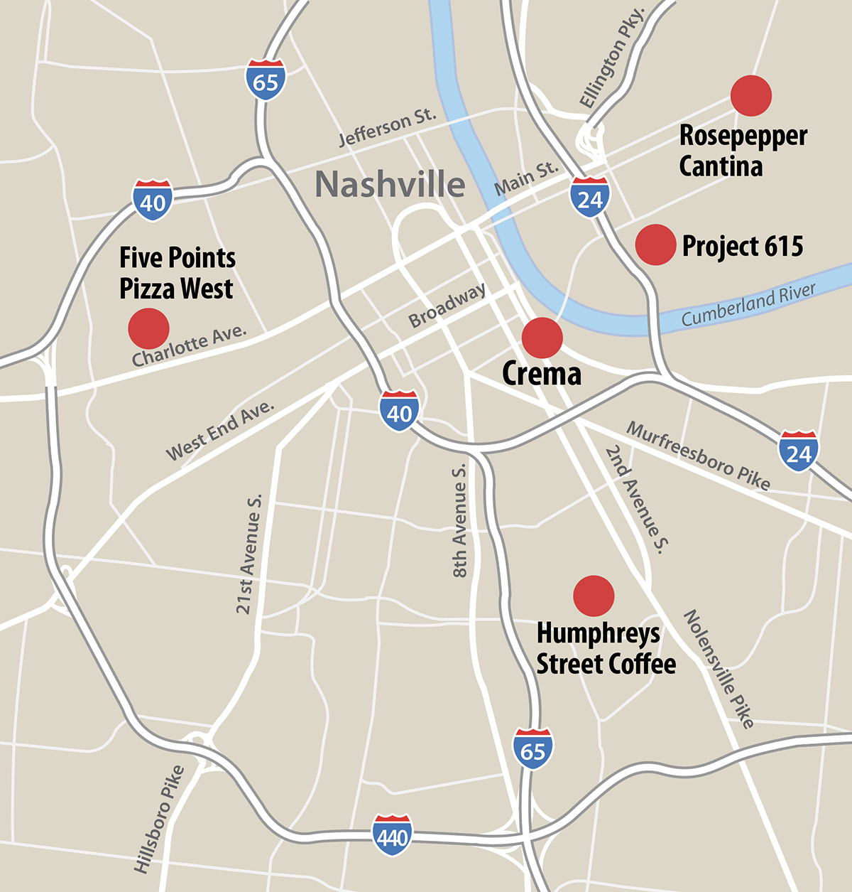 Nashville Map