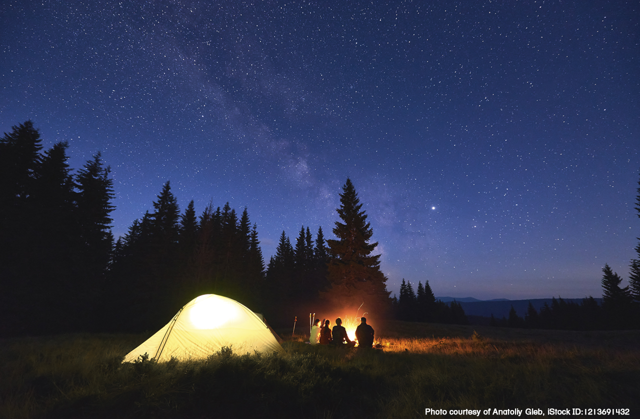 stars over tent